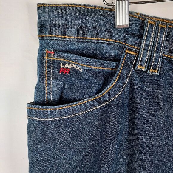 LAPCO FR Flame Resistant Jeans 34x32 Men’s Workwear Denim NFPA 2112 - Picture 5 of 14